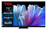 TCL 75C935 QLED Mini LED - Smart TV 75' con 4K Ultra HD, Google TV con Sonido Onkyo, 144Hz Motion...