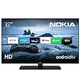 Nokia Smart TV - 32 pulgadas (80 cm), Android TV (HD, HDR10, WLAN, DVB-C/S2/T2, Google Play Store,...