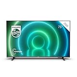 Philips 75PUS7906/12 Android TV LED 75' 4K, Smart TV con Ambilight de 3 Lados, Imagen HDR Vibrante,...