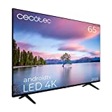 Cecotec Televisor LED 65' Smart TV A1 Series ALU10065. 4K UHD, Android 11, Diseño Frameless, MEMC,...