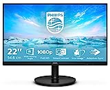 Philips Monitors 221V8A/00-22', FHD, 75Hz, VA, Flicker Free, VESA, Altavoces (1920x1080, 200 CD/m²,...